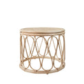 Azaki Rattan Round Side Lamp Table from Roseland Furniture
