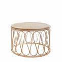 Azaki Loop Round Rattan Coffee Table from Roseland Furniture