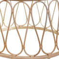 Azaki Loop Round Rattan Coffee Table with Loop design