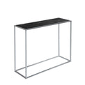 Zoey Black Marble and Chrome Console Table from Roseland Furniture