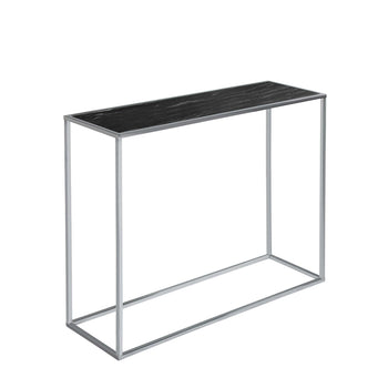 Zoey Marble and Chrome Console Table