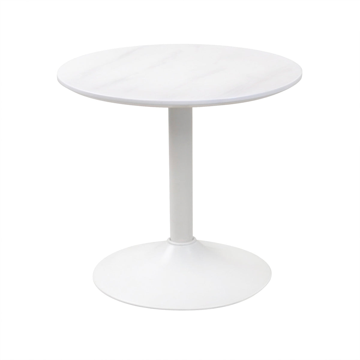 Gwen White Marble Lamp Table