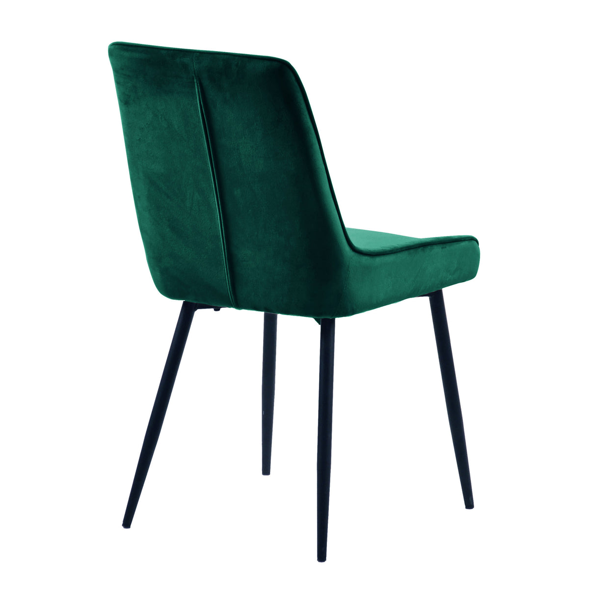 Georgi Green Quilted Velvet Dining Chair