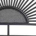 Larissa Black Double Rattan Headboard 