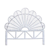 Josie White Double Rattan Headboard from Roseland furniture