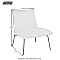 Beau Velvet Lounge Chair dimensions