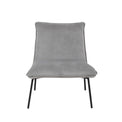 Beau Grey Velvet Lounge Chair