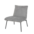 Beau Grey Velvet Lounge Chair