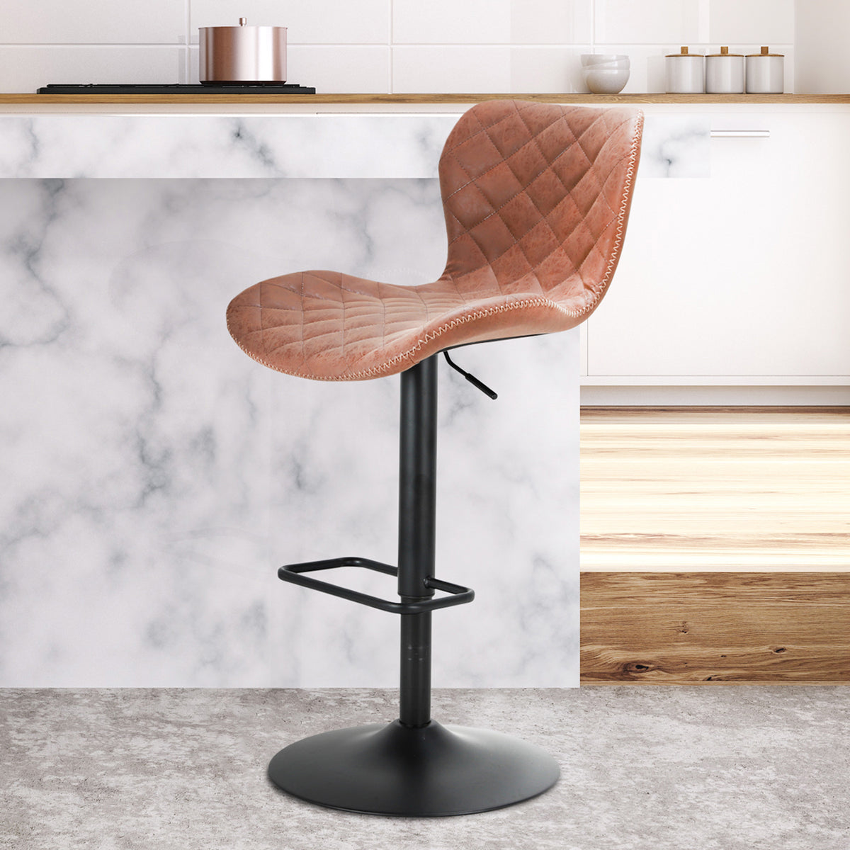 Joel Tan Grey Barstool for kitchen