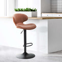 Mendez Tan Faux Leather Kitchen Breakfast Bar Stool Lifestyle