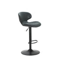 Mendez Charcoal Grey Faux Leather Kitchen Breakfast Bar Stool from Roseland Furniture