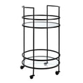 Adler Black Bar Drink Cart from Roseland Furniture