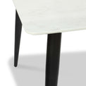 Lucio White Faux Marble Rectangular Dining Table