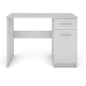 Nero White Modern Office Desk from Roseland Furniture