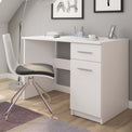 Nero White Modern Office Desk - Lifestyle