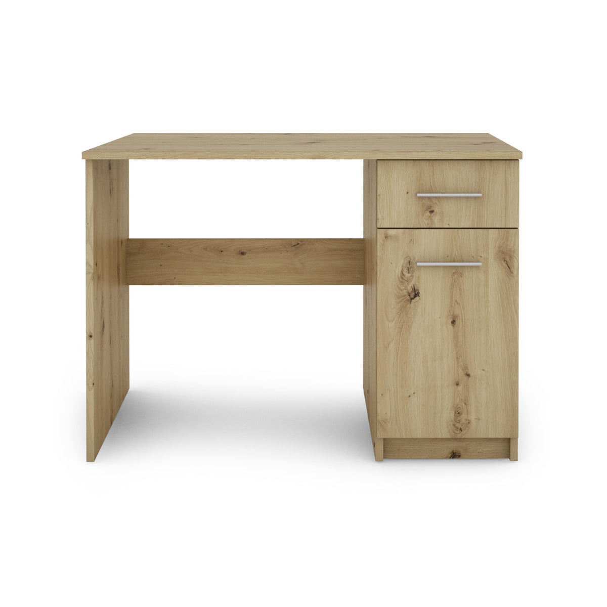 Nero Artisan Oak Effect Modern Office Desk from Roseland Furniture