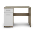 Nero Artisan White & Oak Effect Modern Office Work From Home Desk