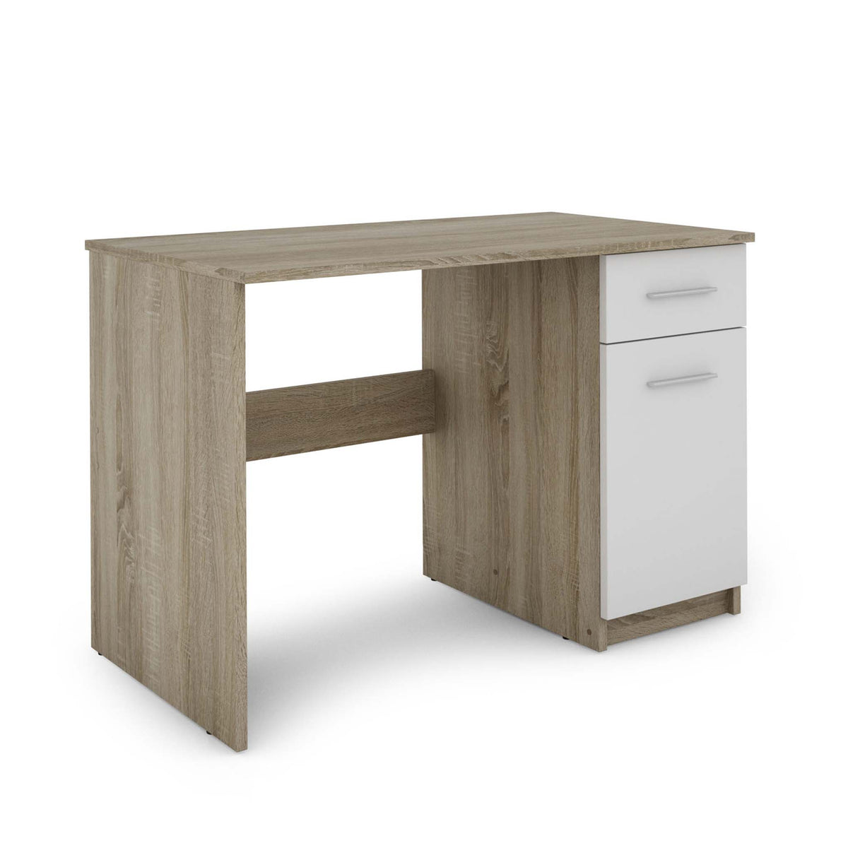 Nero Artisan White & Oak Effect Modern Office Desk