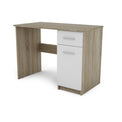 Nero Artisan White & Oak Effect Modern Office Desk