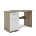 Nero Artisan White & Oak Effect Modern Office Desk