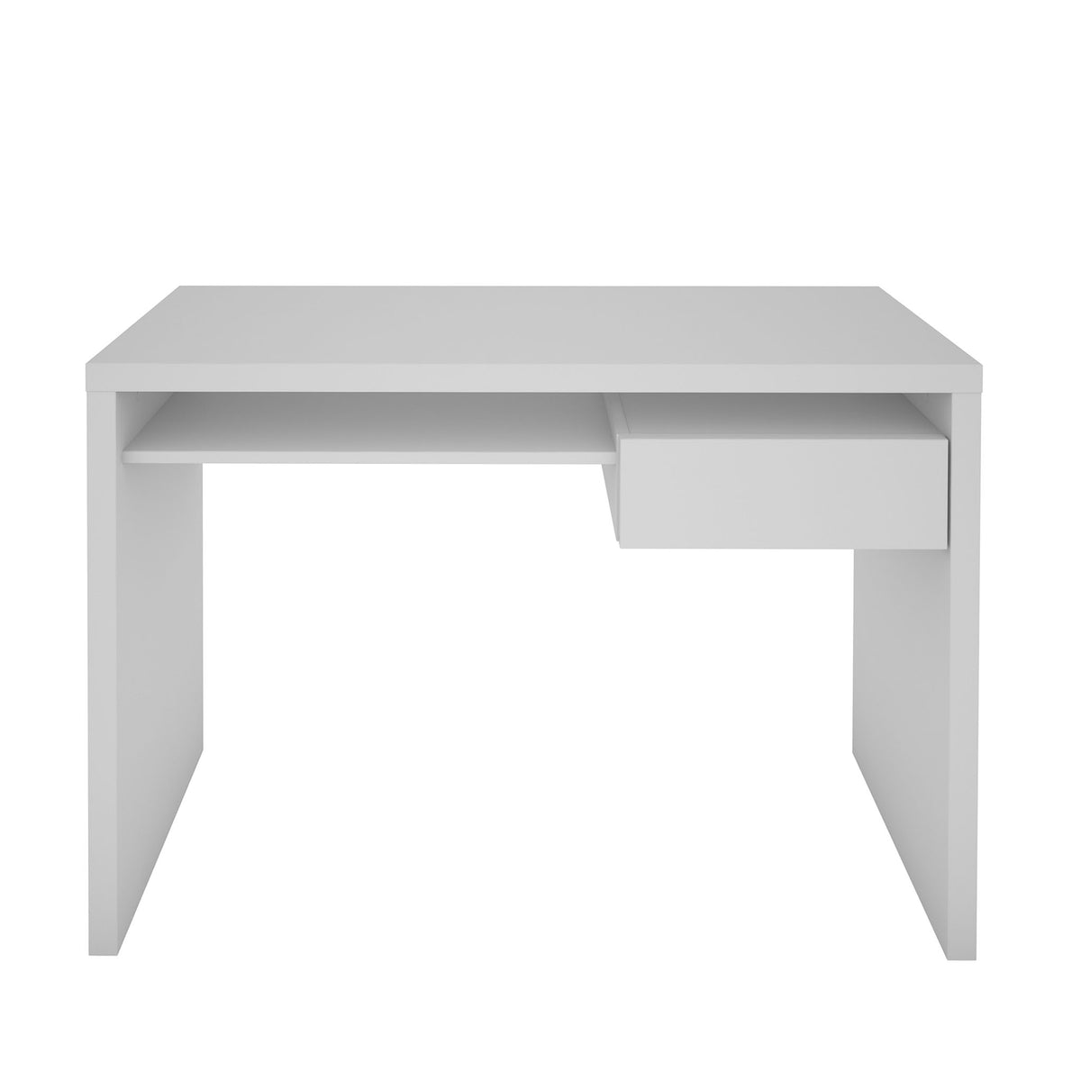Marcus White Contemporary Office Desk from Roseland Furniture