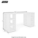 Fletcher Work from Home Office Storage Desk dimensions