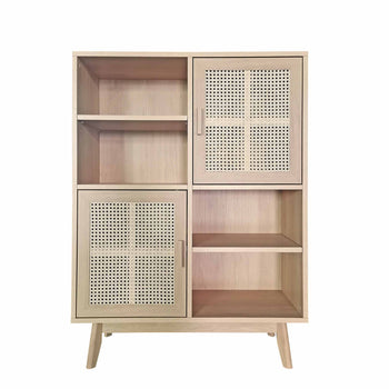 Zeke Rattan Storage Cabinet
