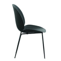 Katrina Black Contemporary Curved Dining Chair