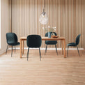Katrina Black Contemporary Dining Chair Lifestyle