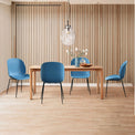 Katrina Blue Contemporary Dining Chair Lifestyle