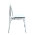 Garrett White Easy Clean Dining Chair