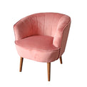 Hester Dusty Pink Padded Velvet Vanity chair