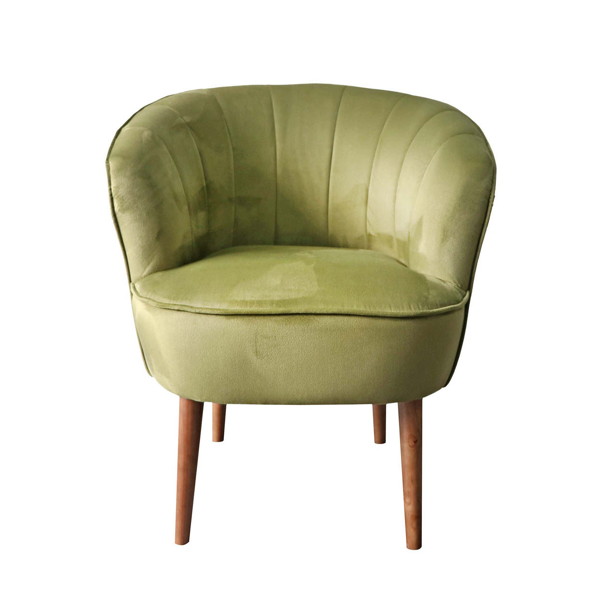 Hester Green Padded Velvet Accent chair