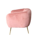 Cheryl Dusty Pink Velvet Vanity Arm Chair