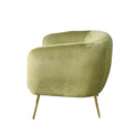 Cheryl Green Velvet Accent Arm Chair