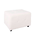 Davis White Teddy Boucle Foot stool from Roseland