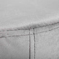 Myles Grey Velvet Footstool