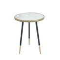 Nazar Retro Vintage Lamp Side Table with Marble top