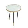 Nazar Chic Lamp Side Table with Marble top