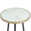 Nazar Retro Lamp Side Table with Marble top close up