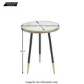 Nazar  Marble Round Lamp Table - Size Guide