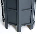 Rear view of the Chichester Charcoal Black Corner Cupboard