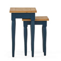 Chichester Stiffkey Blue Nest of Tables - Side on view
