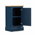 Chichester Stiffkey Blue Mini Cupboard - With door open