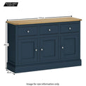 Chichester Large Sideboard - Size guide