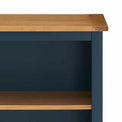 Chichester Stiffkey Blue Small Bookcase - Top corner