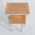 Top view of the Chichester Ivory 2 Nesting Tables