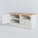 Internal view of the Chichester Ivory Small TV Unit 