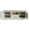 internal view of the Chichester 135cm TV Stand Ivory by Roseland Furniture