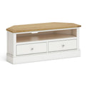 Chichester Corner TV Stand Ivory by Roseland Furniture